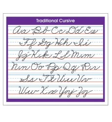 Adhesive Traditional Cursive Desk Prompt, Pack of 36