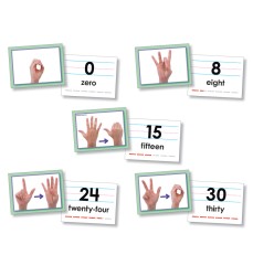 American Sign Language Cards, Number 0-30
