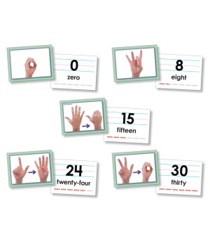 American Sign Language Cards, Number 0-30