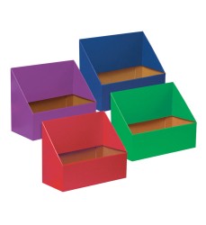 Folder Holder Assortment, 4 Assorted Colors, 9-3/4"H x 12"W x 5-3/4"D, 4 Folders