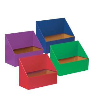 Folder Holder Assortment, 4 Assorted Colors, 9-3/4"H x 12"W x 5-3/4"D, 4 Folders