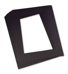 Pre-Cut Mat Frames, Black, 12" x 18", 12 Frames