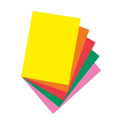 Bright Multi-Purpose Paper, 5 Assorted Colors, 24 lb., 8-1/2" x 11", 500 Sheets