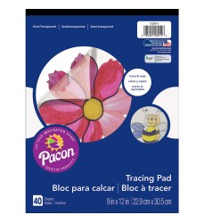 Tracing Paper Pad, Translucent, 9" x 12", 40 Sheets