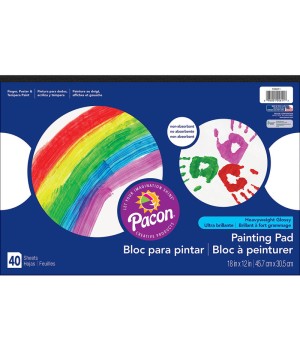 Painting Paper Pad, White, 18" x 12", 40 Sheets