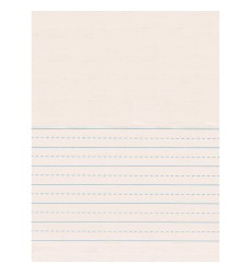 Newsprint Handwriting Paper, Picture Story, 7/8" x 7/16" Ruled Short, 9" x 12", 500 Sheets