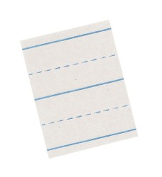 Newsprint Handwriting Paper, Picture Story, 7/8" x 7/16" Ruled Long, 18" x 12", 500 Sheets