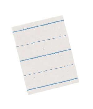 Newsprint Handwriting Paper, Picture Story, 7/8" x 7/16" Ruled Long, 18" x 12", 500 Sheets