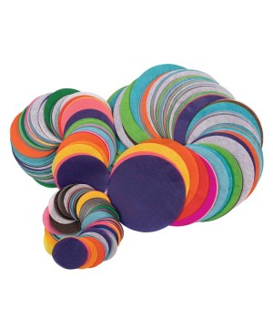 Bleeding Tissue Circles Assortment, 25 Assorted Colors, Assorted Sizes, 2,250 Circles