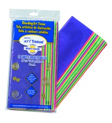 Deluxe Bleeding Art Tissue, 10 Color Bright Assortment, 20" x 30", 20 Sheets