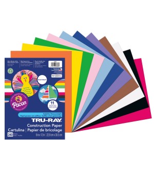 Construction Paper Smart-Stack, 11 Assorted Colors, 9" x 12", 240 Sheets