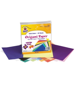 Origami Paper, Assorted Colors, 9" x 9", 40 Sheets