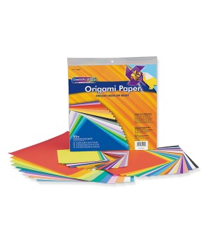 Origami Paper, Assorted Colors, up to 9-3/4" x 9-3/4", 55 Sheets