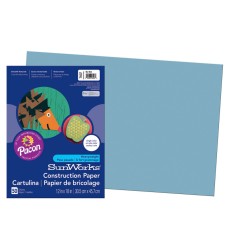 Construction Paper, Sky Blue, 12" x 18", 50 Sheets