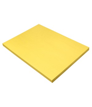 Construction Paper, Yellow, 18" x 24", 100 Sheets