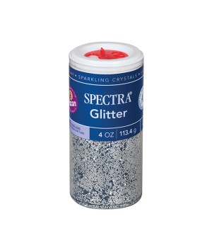 Glitter, Silver, 4 oz., 1 Jar