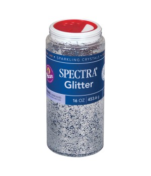 Glitter, Silver, 1 lb., 1 Jar