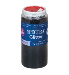 Glitter, Black, 1 lb., 1 Jar