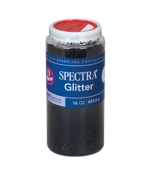 Glitter, Black, 1 lb., 1 Jar