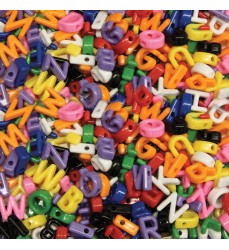 Shaped Beads, Upper Case Letters, Approx. 7/8", 288 Pieces