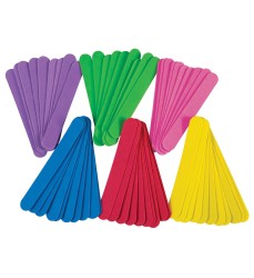 WonderFoam® Jumbo Craft Sticks, Assorted Colors, 6" x 3/4", 100 Count