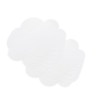 Self-Stick Dry Erase Clouds, White, 7" x 10", 10 Count