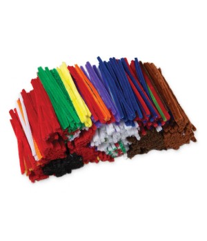 Jumbo Stems Classroom Pack, Assorted Colors, 6" x 6 mm, 1000 Pieces