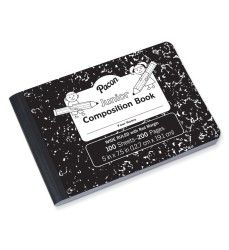Junior Composition Book, Black Marble, 3/8" Ruled 5" x 7-1/2", 100 Sheets