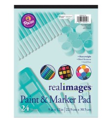 Paint & Marker Pad, Heavyweight, 9" x 12", 24 Sheets