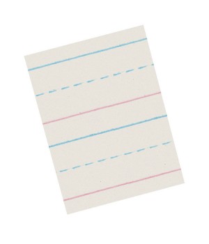 Newsprint Handwriting Paper, Dotted Midline, Grade 1, 5/8" x 5/16" x 5/16" Ruled Long, 10-1/2" x 8", 500 Sheets