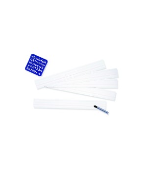 Zaner-Bloser Sentence Strips, White, 1-1/2 in x 3/4 in x 3/4 in ruled 3" x 24", 100 Strips