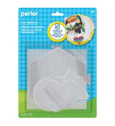 Small & Large Basic Shapes Clear Pegboards, Pack of 5