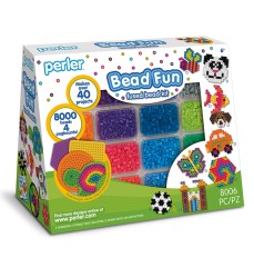 Bead Fun Fused Bead Activity Kit & Storage Trays, 8006 Pieces