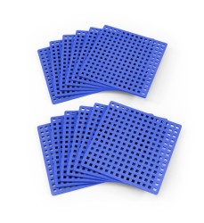 Plus-Plus® Baseplates, Classroom Pack, Blue, Set of 12
