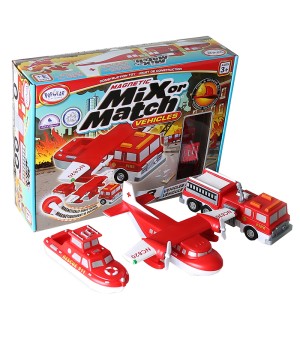 Magnetic Mix or Match® Vehicles, Fire & Rescue