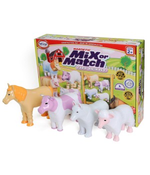Magnetic Mix or Match® Farm Animals, Pastel