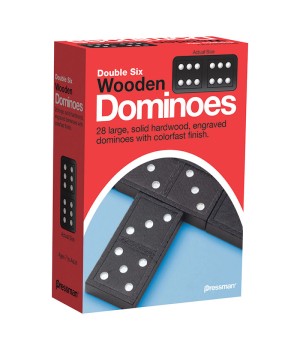 Double Six Wooden Dominoes Game