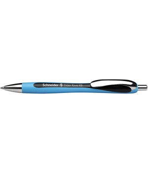 Slider Rave XB Refillable + Retractable Ballpoint Pen, 1.4 mm, Black Ink, Single Pen
