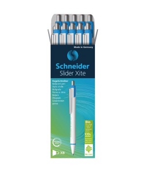 Slider Xite XB Refillable + Retractable Ballpoint Pen, 1.4 mm, Red Ink, Box of 10 Pens