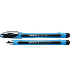 Slider Memo XB Ballpoint Pen, 1.4 mm, Black Ink, Single Pen