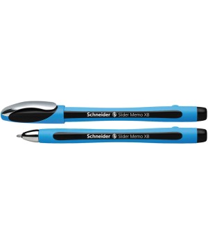 Slider Memo XB Ballpoint Pen, 1.4 mm, Black Ink, Single Pen