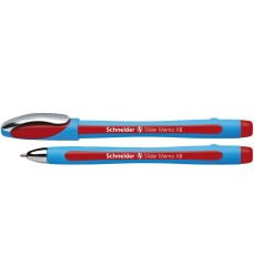 Slider Memo XB Ballpoint Pen, 1.4 mm, Red Ink, Single Pen