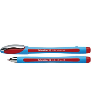 Slider Memo XB Ballpoint Pen, 1.4 mm, Red Ink, Single Pen