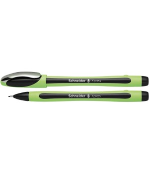 Xpress Premium Fineliner Pen, Fiber Tip, 0.8 mm, Black Ink, Single Pen