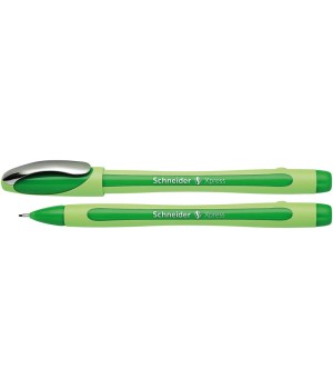 Xpress Premium Fineliner Pen, Fiber Tip, 0.8 mm, Green Ink, Single Pen