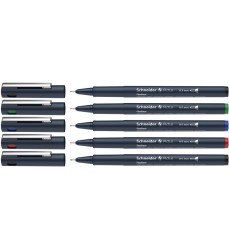 Pictus Fineliners, Wallet, 5 Pieces, Assorted Colors and Sizes