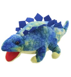 Baby Dinos Puppet, Stegosaurus, Blue