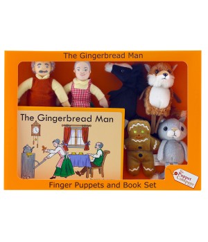 The Gingerbread Boy Finger Puppets and Book Set