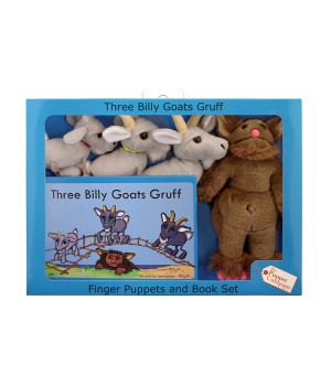 The Three Billy Goats Gruff Finger Puppets and Book Set