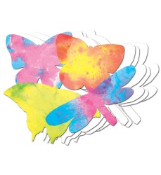 Color Diffusing Paper Butterflies, Pack of 48